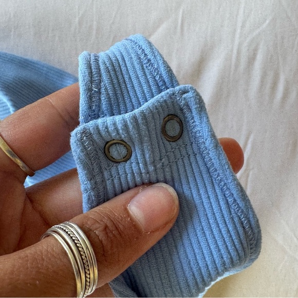 Abercrombie & Fitch Light Blue Ribbed Bodysuit size L - Picture 6 of 6